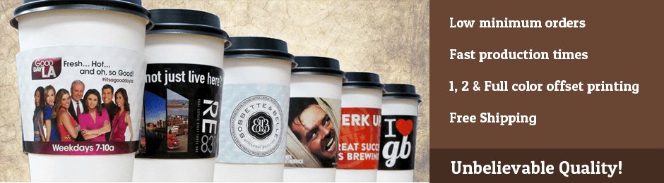 HotShot Coffee Sleeves – Custom Printed Cup Sleeves