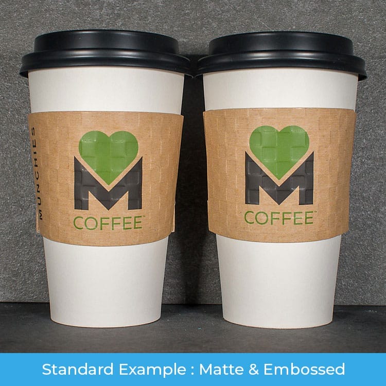kraft coffee sleeve
