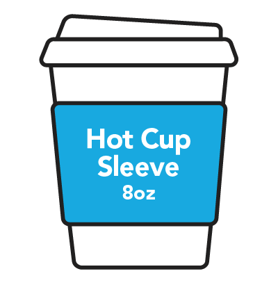 8 oz coffee sleeve template