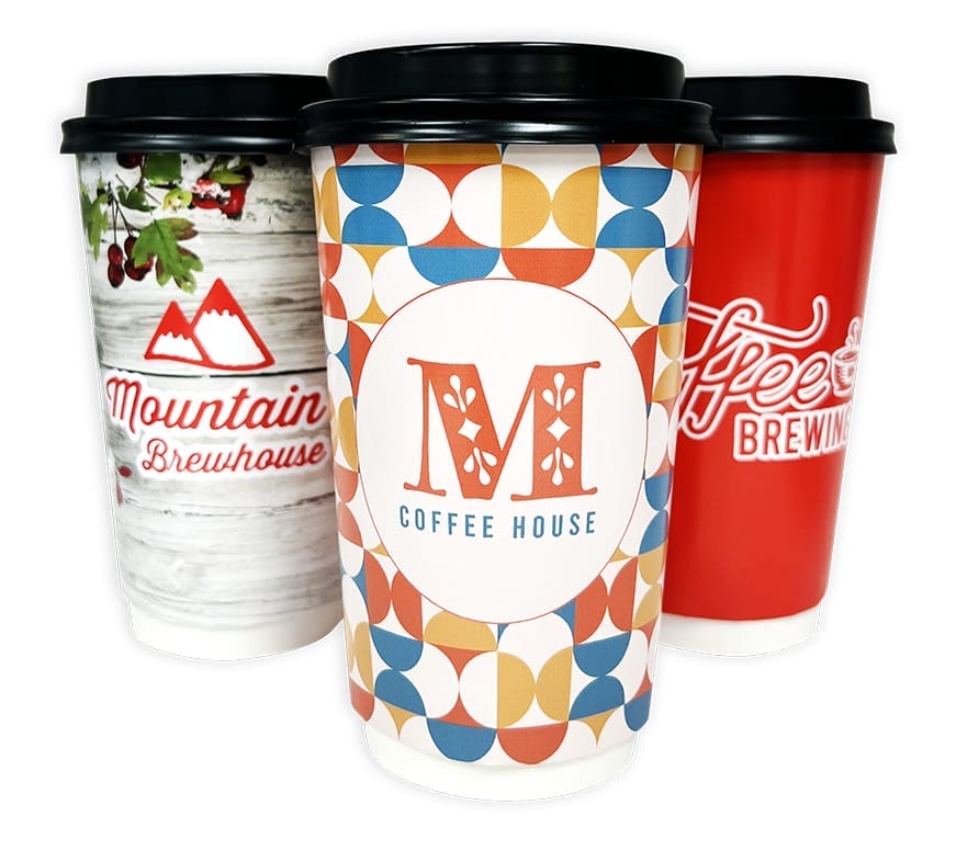 Custom Double Wall Coffee Cups