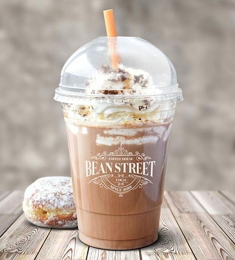 Plastic PET cup custom printed