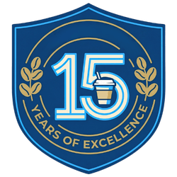 15 years of excellence trust badge icon